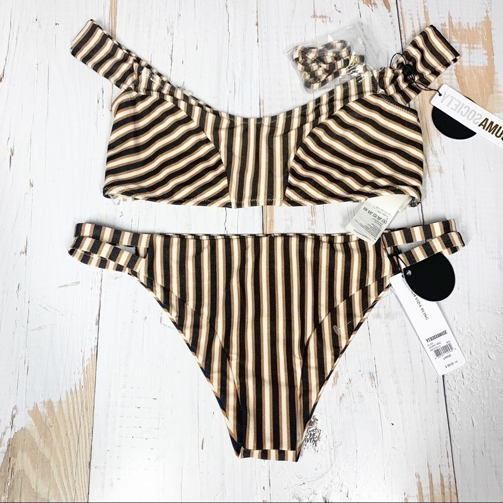 Amuse Society Trista top and Elise bikini set